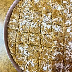 Tilgud vadi sesame seeds and jaggery fudge A picture of Tilgud vadi sesame seeds and jaggery fudge.