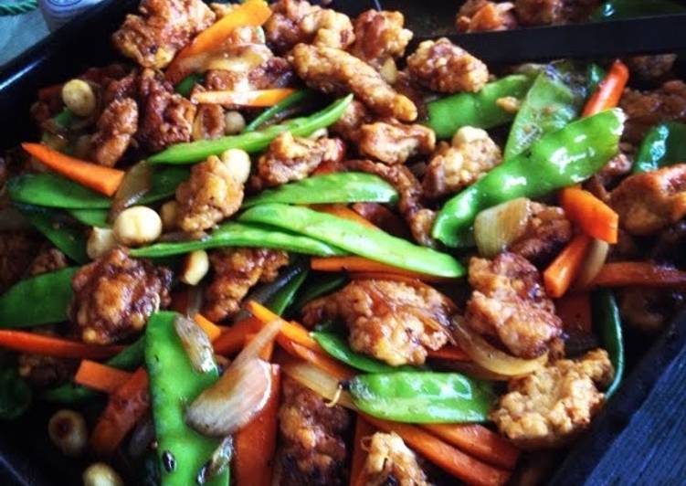 Steps to Make Super Quick Homemade Honey Chicken Stir-fry