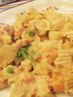 A picture of Bacon Cheddar Tuna Casserole.