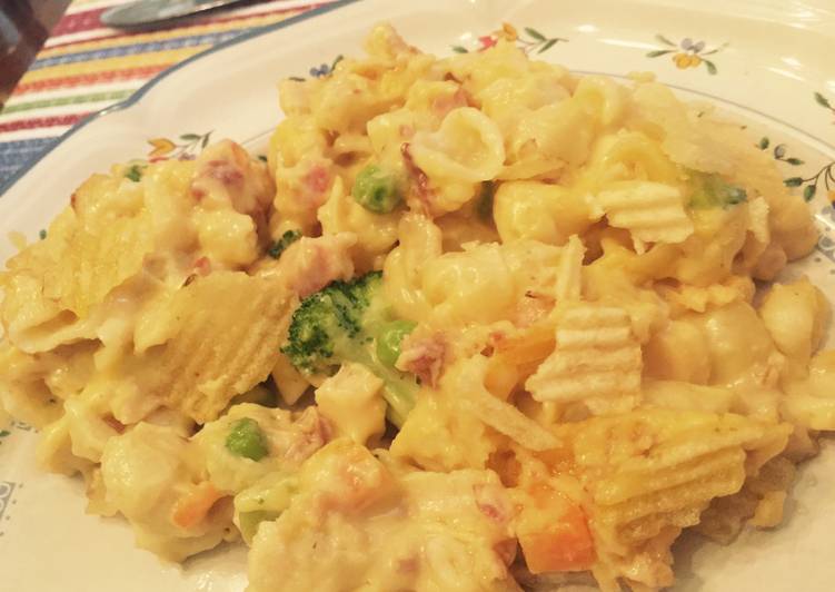 Steps to Prepare Super Quick Homemade Bacon Cheddar Tuna Casserole