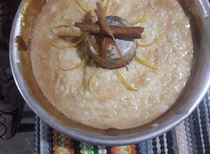 Una foto de Arroz con leche muy cremoso con azúcar quemada