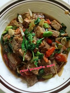 Foto resep Oseng oncom pete