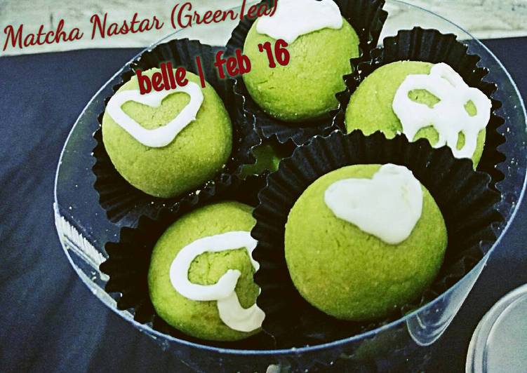 Recipe: Appetizing Matcha (GreenTea) Nastar enak!