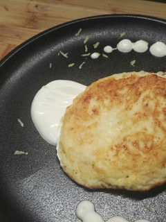 Una foto de Tortitas de requesón, Syrniki