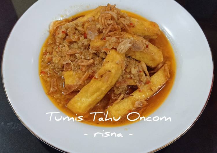 Tumis Tahu Oncom