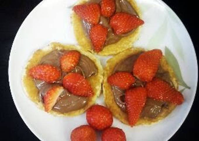Strawberry pancakes Recipe