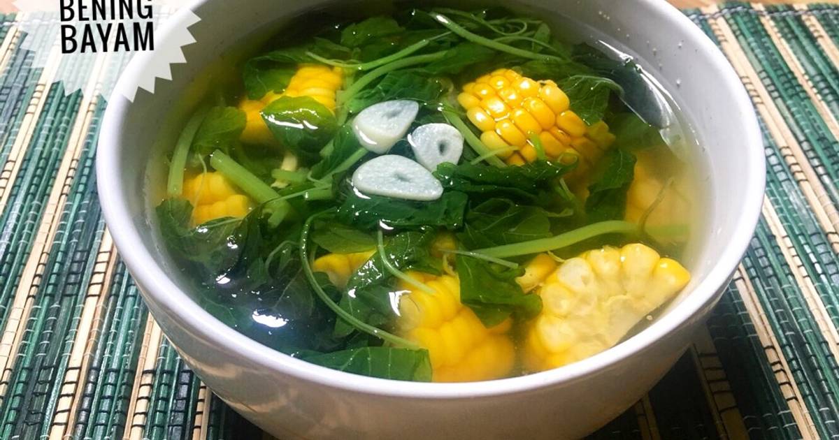 Resep Sayur Bening Bayam mix Jagung Manis oleh Dapur Nadya ...