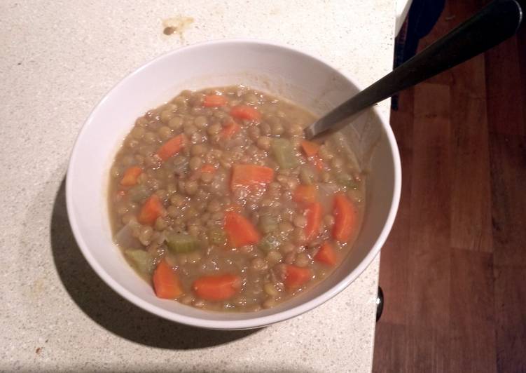 Recipe of Homemade Lentil Soup