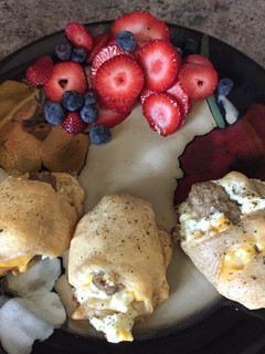 A picture of Sausage Egg And Cheese Roll Ups.