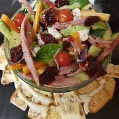A picture of My After Christmas 3 Cheese & Ham Salad to Share. 😉.