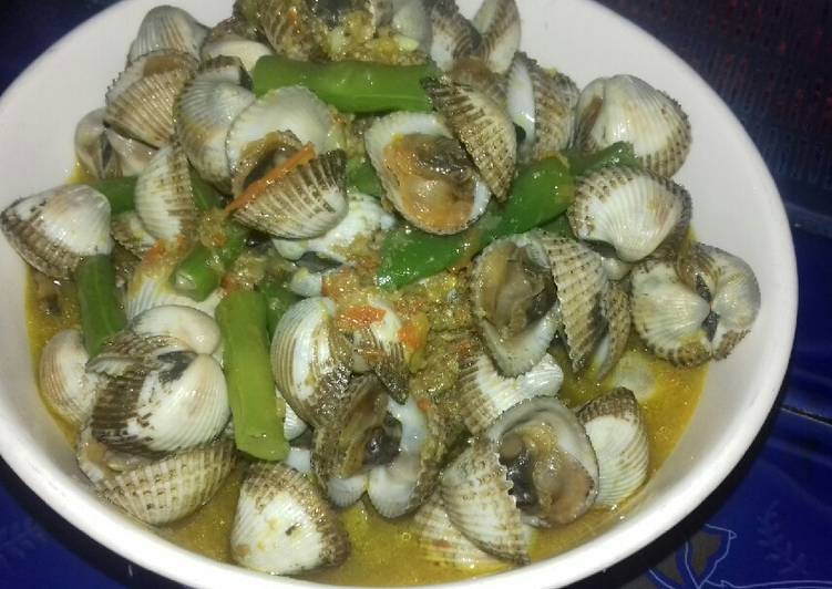 Kerang Dara buncis bumbu kuning