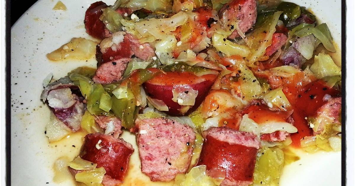 Cabbage, Red Potatoes and Beef Sausage Recipe by seven.owens Cookpad