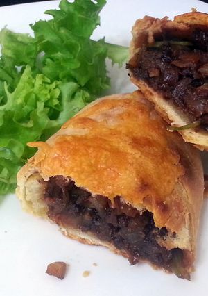 A picture of Duck Liver Sausage Biscuit.