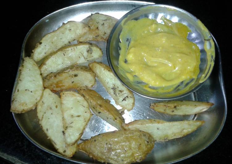 Pooja's Crispy Potato Wedges