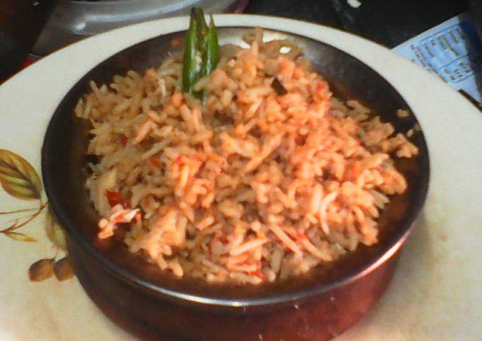 Recipe of Homemade Chicken biriyani/ spicy chicken rice