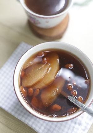 Foto resep Minuman herbal anti aging jujube pear