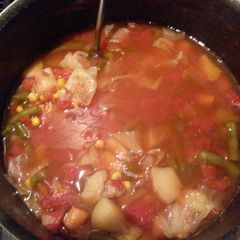 A picture of Mima's Hearty Vegetable Soup.