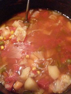 A picture of Mima's Hearty Vegetable Soup.