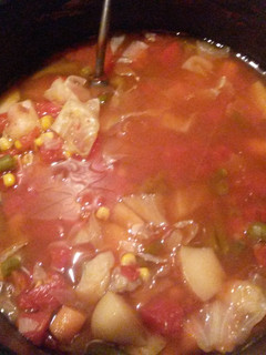 A picture of Mima's Hearty Vegetable Soup.