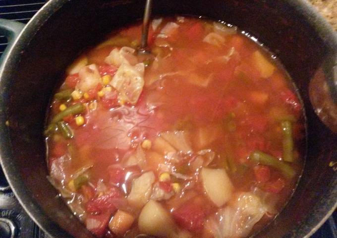 Steps to Prepare Ultimate Mima&#39;s Hearty Vegetable Soup