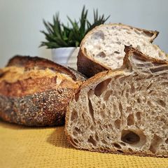 A picture of The Ultimate Seeded White Sourdough Bread 🍞.