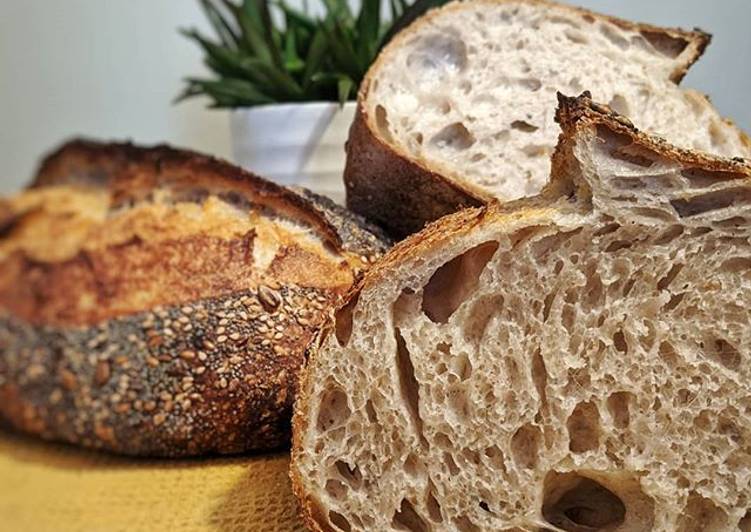 Recipe of Any-night-of-the-week The Ultimate Seeded White Sourdough