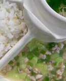 Ếch xào mướp - lá lốt