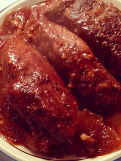 A picture of Bourbon BBQ Pork Ribs (crockpot).