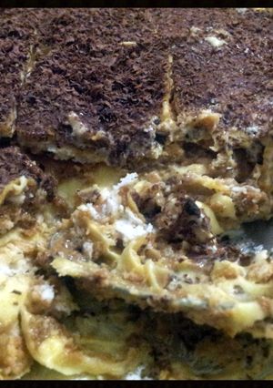 A picture of AMIEs "delicious" TIRAMISU.