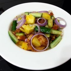 A picture of Spicy Roasted Pork Salad /Sambal Pork Rojak.