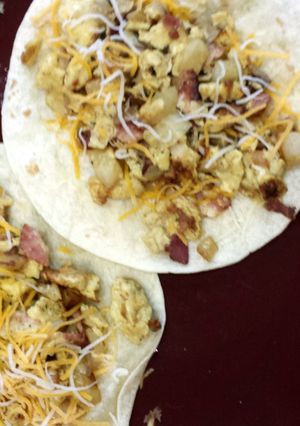 A picture of Filling breakfast.