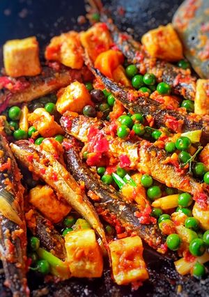 Foto resep Ikan pindang campur tahu