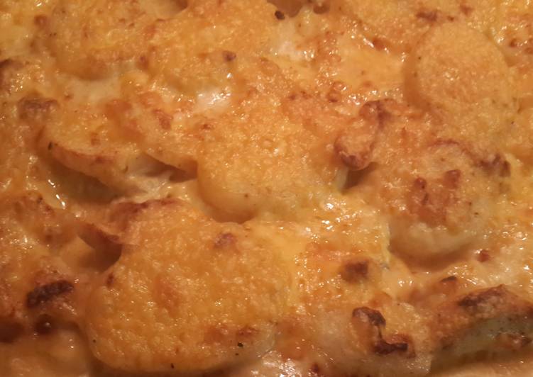Step-by-Step Guide to Prepare Super Quick Homemade Chicken and Potato Oven Dish.
