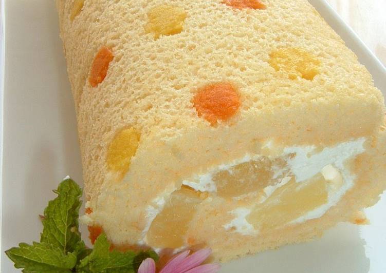 Refreshing Polka Dot Roll Cake