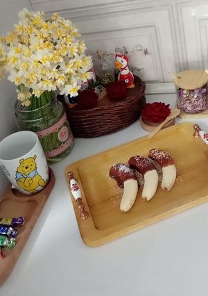عکسی از دستور دسر موز شکلاتی