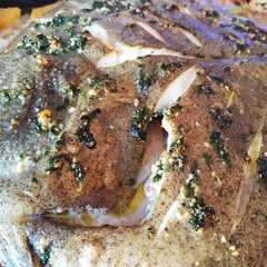 Una foto de Rodaballo al horno