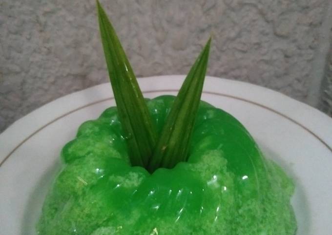 Cara Memasak Resep Puding lumut pandan