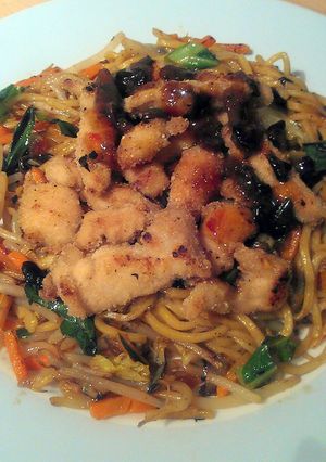 A picture of Vickys Asian Inspired Chicken Strips, GF DF EF SF NF.
