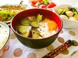 eggplant miso soup