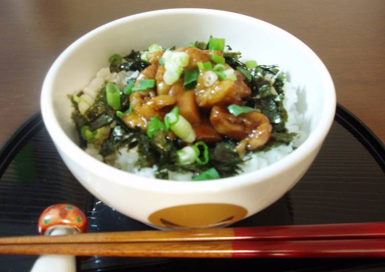 Glazed Teriyaki Chicken Rice Bowl for your Obento