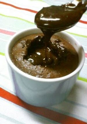 A picture of My Secret Molten Chocolate Cake.