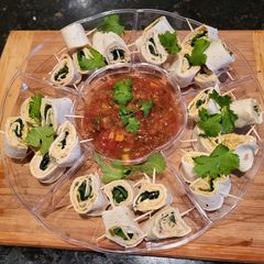 A picture of Mexican Pinwheel Appetizer.