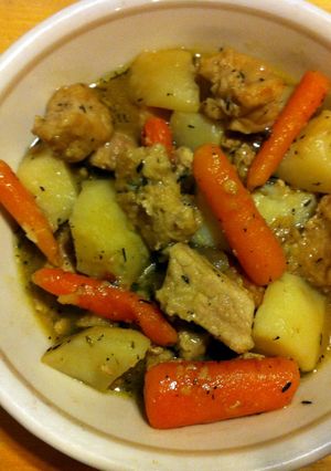 A picture of One Skillet Pork Dinner.
