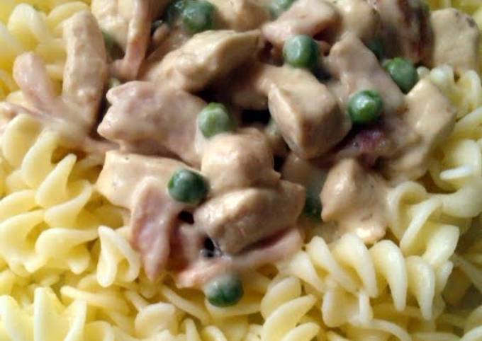 Step-by-Step Guide to Prepare Quick Vickys Creamy Chicken and Bacon Pasta, GF DF EF SF NF