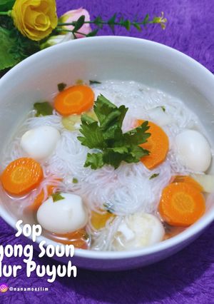 Foto resep Sop Oyong Soun Telur Puyuh