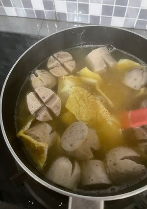 Foto resep Telur Dadar Sosis Kuah