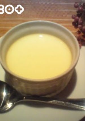 A picture of Loquat Pit 'Almond Tofu' Custard.