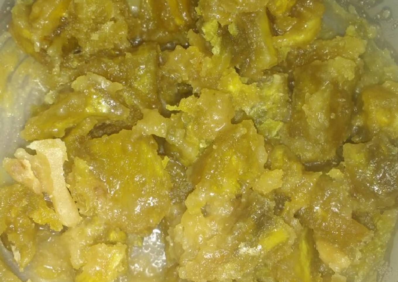Camote dulce encaramelado