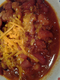 A picture of Chili in a crockpot.