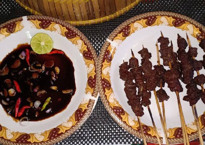 Cara Membuat Sate Daging Sambal Kecap Gampang